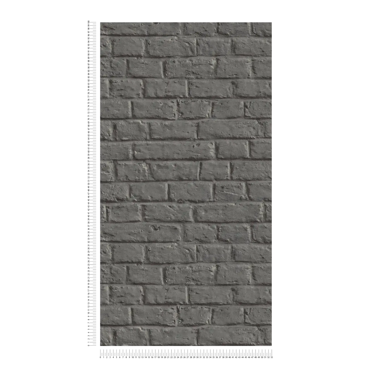 Brick Wall Wallpaper - Charcoal Grey - 48 Rolls Due July 2026