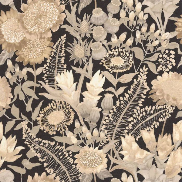 Sample - Saint Paul De Venice Wallpaper - Black