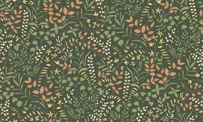 La Bastide Wallpaper - Green Terracotta