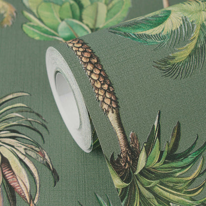Riviera Palm Tree Wallpaper – Green