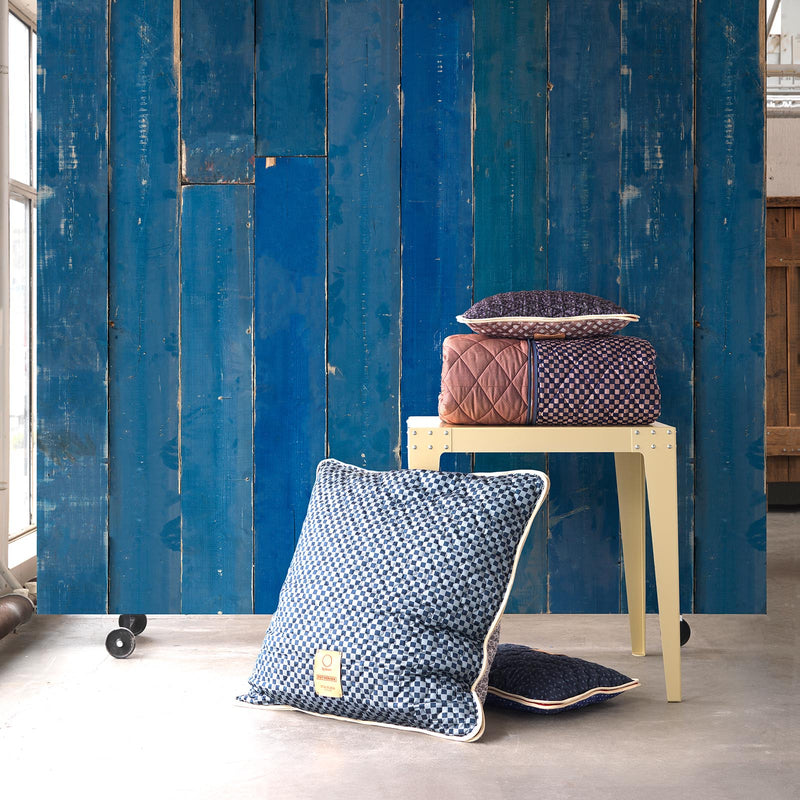 Piet Hein Eek 'Scrapwood Series' Wallpaper  - Blue Scrapwood - PHM36