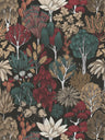 Exotic Oasis Wallpaper - White/Red/Green
