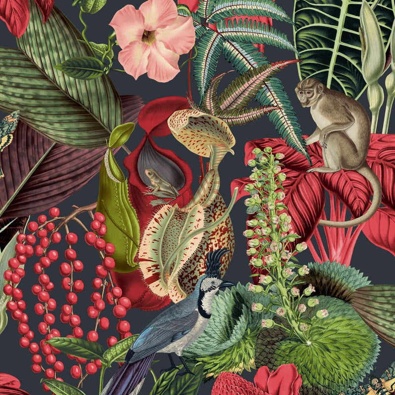 A4 Sample Amazon Reverie Wallpaper -Red Multi