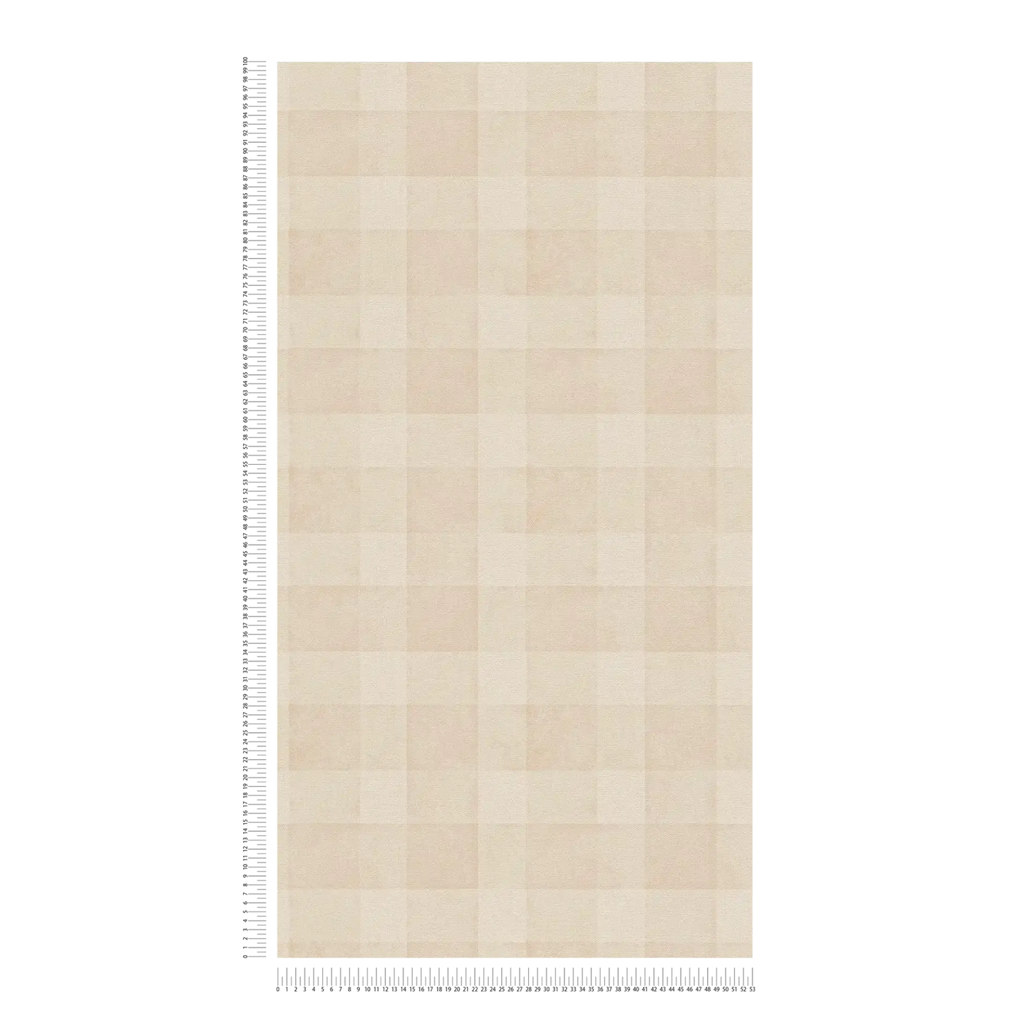 Bistro Plaid - Checkered Wallpaper - Cream