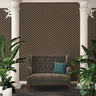 Hex Glamour Heavy Weight Wallpaper - Black & Gold