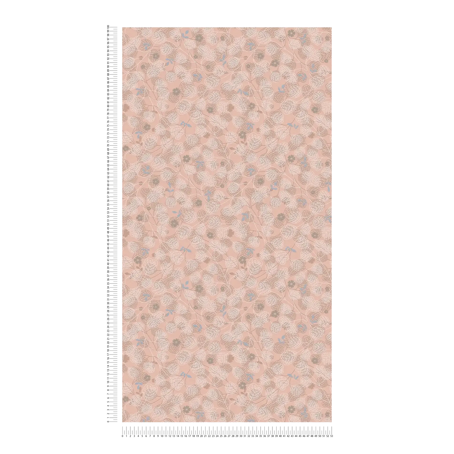 Leafy Heart - Wallpaper - Pink