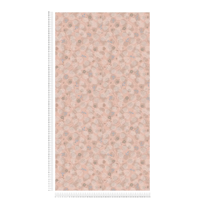 Leafy Heart - Wallpaper - Pink