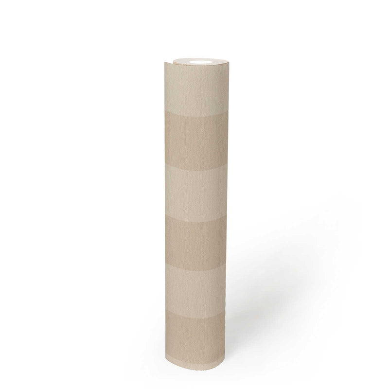 Bold Bands - Stripe Wallpaper - Cream