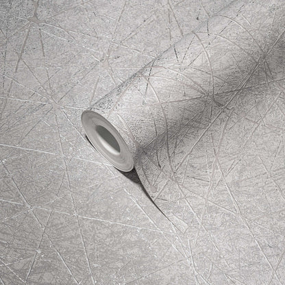 Linear Web - Geometric Wallpaper - Grey
