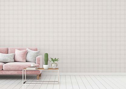 Maison Charme Plaid Wallpaper - Pink/Green