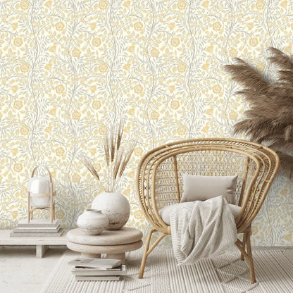 Rosehip Trail Wallpaper - Ohpopsi - Warm Natural