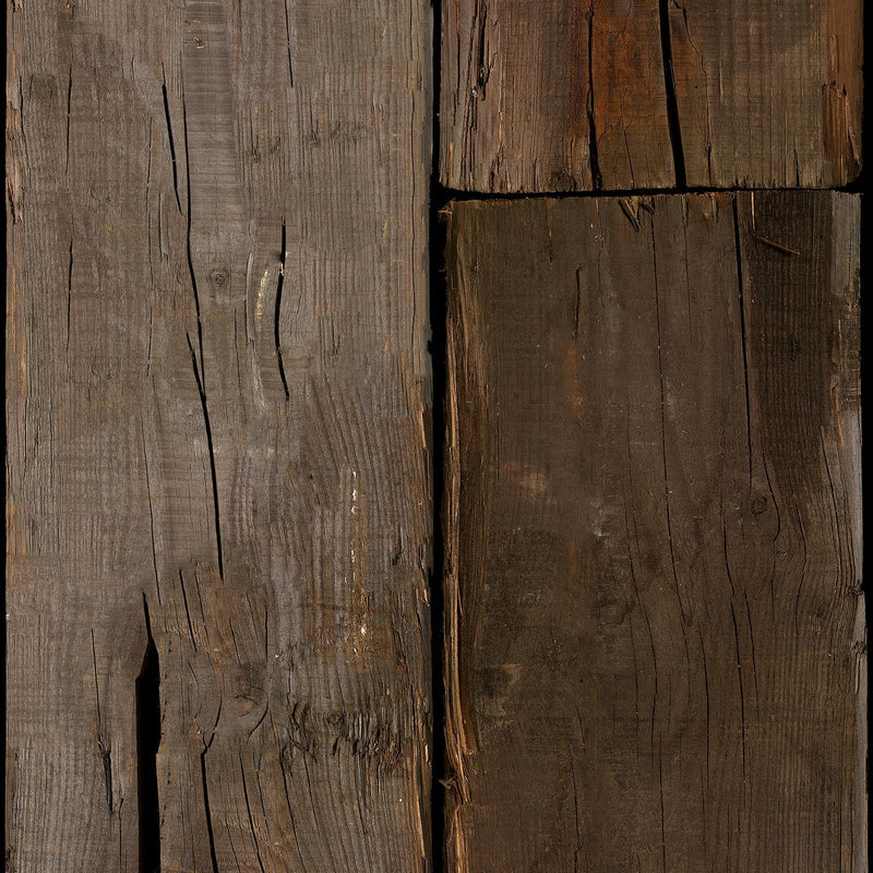 Sample - Piet Hein Eek 'Scrapwood Series' Wallpaper - Brown Beams Scrapwood - PHE10