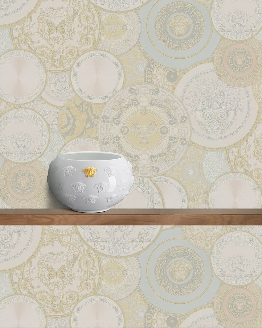 Plates Of Versace Wallpaper (Versace 3 Collection) - Cream