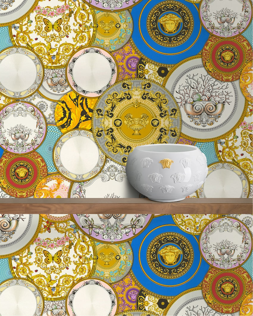 Plates Of Versace Wallpaper (Versace 3 Collection) - Gold