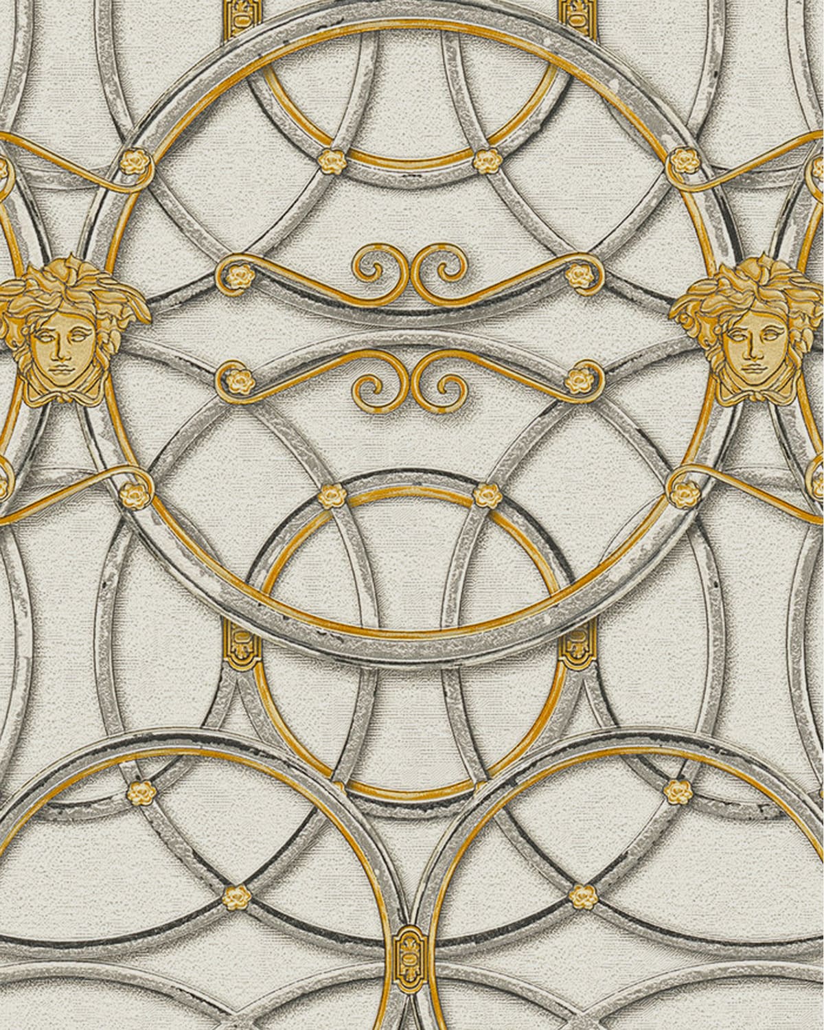 Versace Chain Wallpaper - Gold/Silver/Grey/White