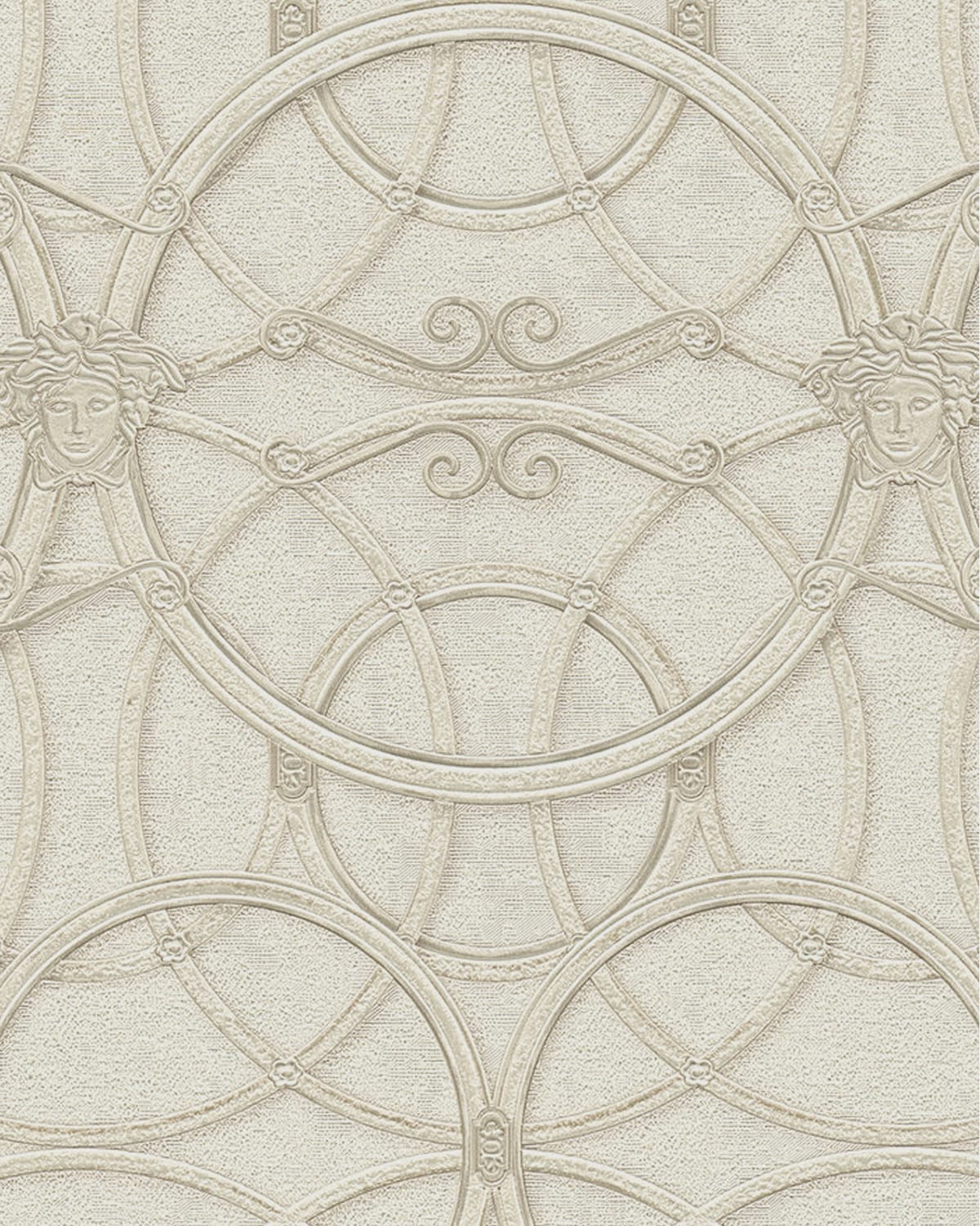 Versace Chain Wallpaper - Creme/Gold/White