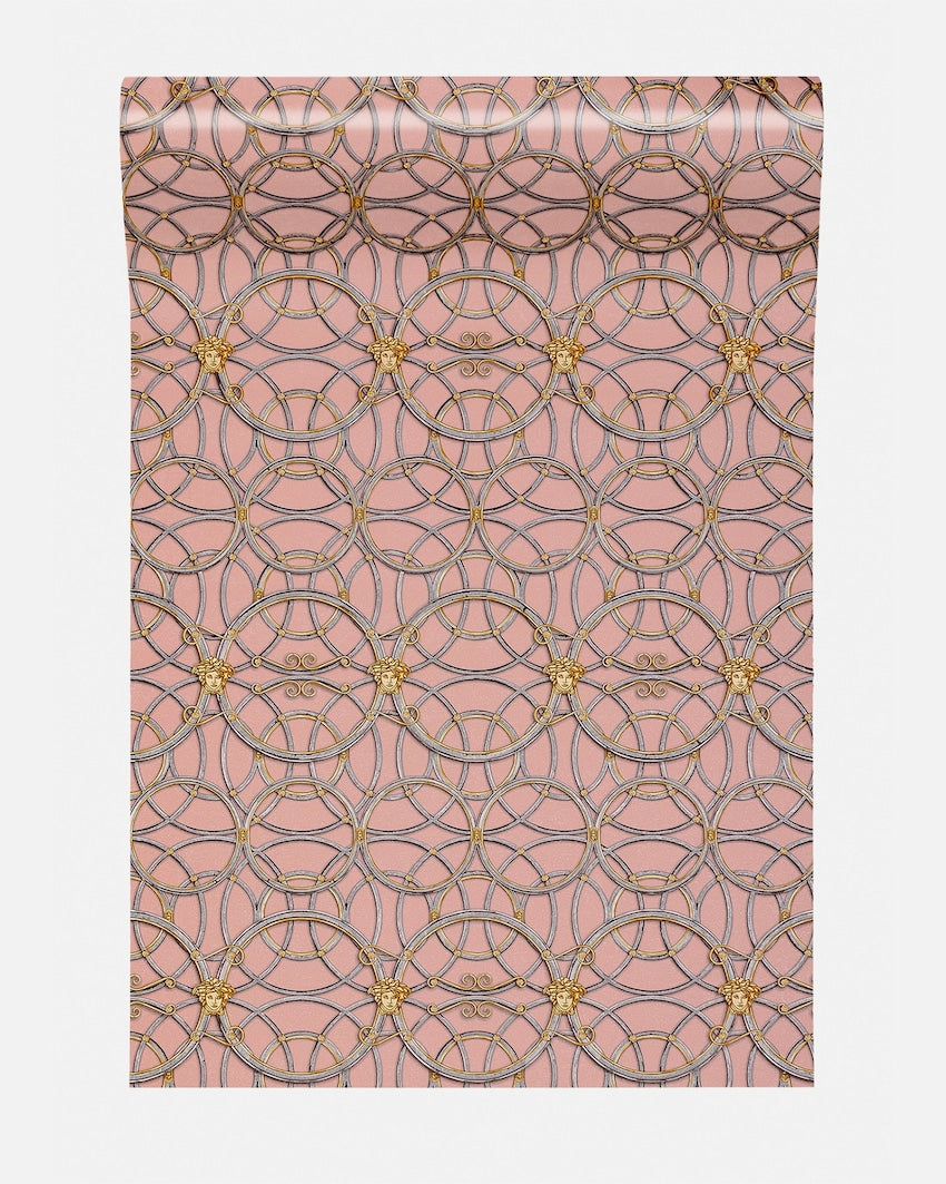 Versace Chain Wallpaper - Silver/Gold/Pink/Grey