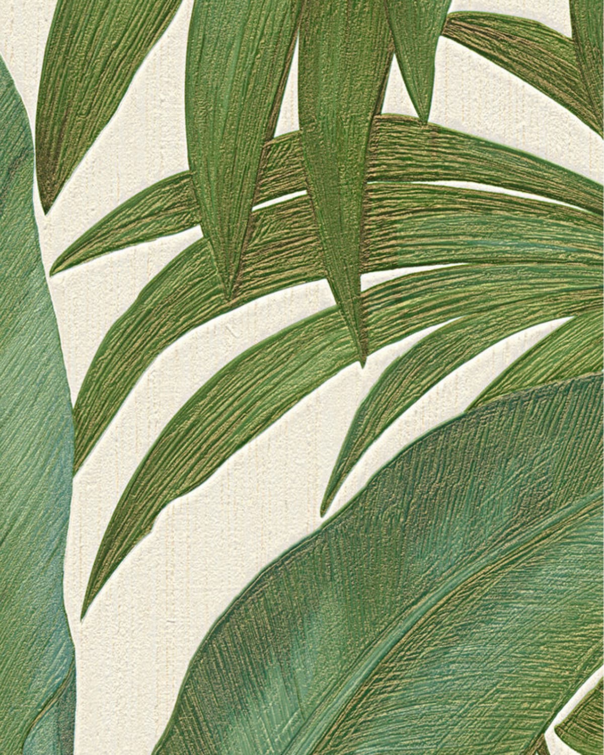 Versace Giungla Palm Leaves Wallpaper - Green/Beige