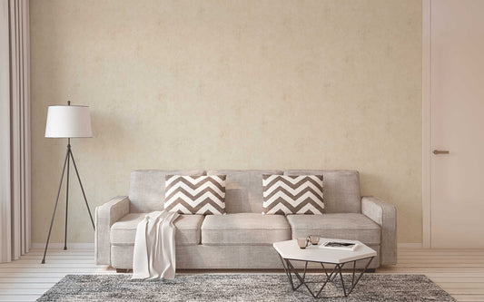 History of Art Plaster Look Wallpaper - Cream
