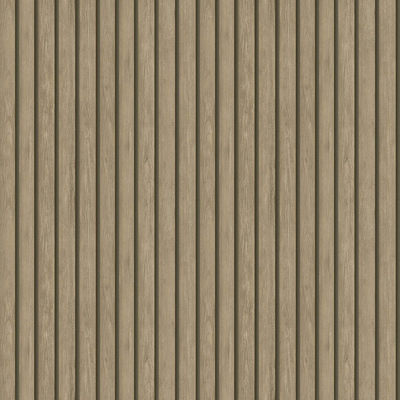 Sample - Acacia Wood Slat Wallpaper - Light Oak