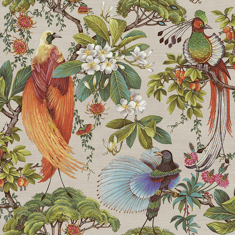 Yasuni - Orential Tropical Bird Wallpaper - Natural