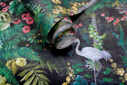 Masoala Wallpaper - Black - Discontinuing