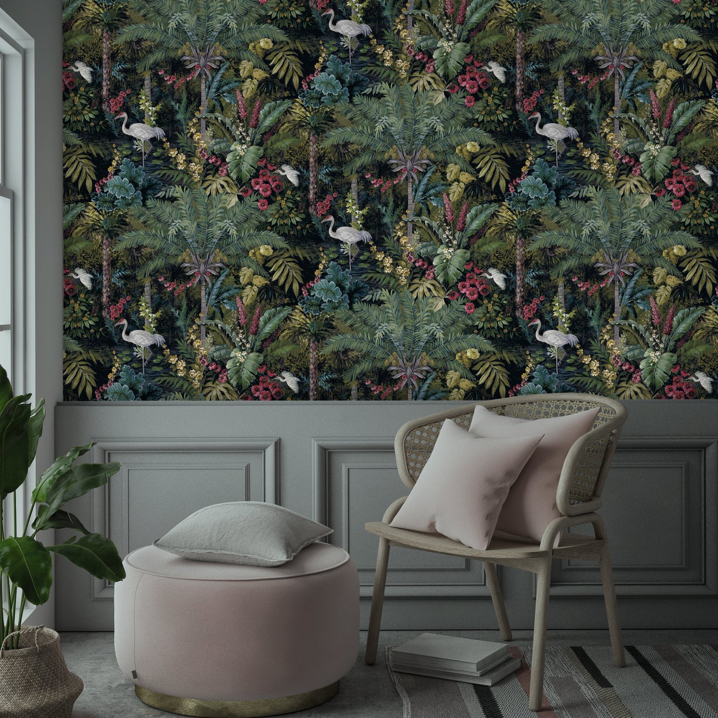 Masoala Wallpaper - Black - Discontinuing