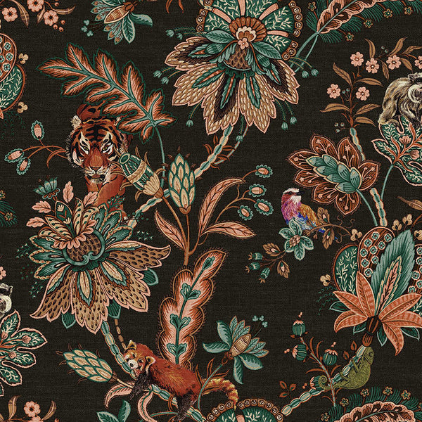 Sample - Zari Wallpaper - Black