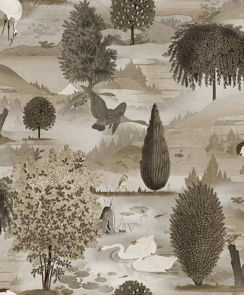Sample - Tundra - Scenic Landscape Wallpaper - Neutral