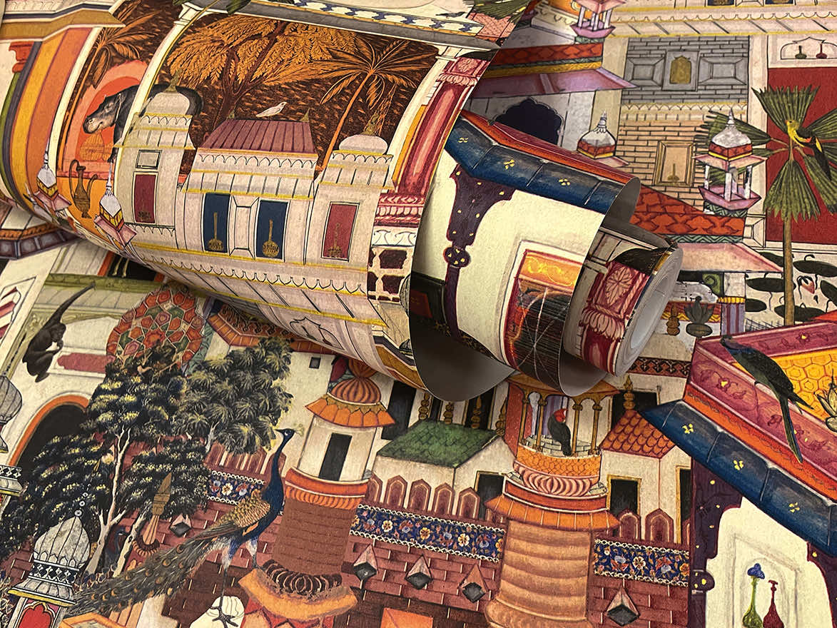 Civita - Moroccan City Wallpaper - Multi - Last 36 Rolls Arriving July