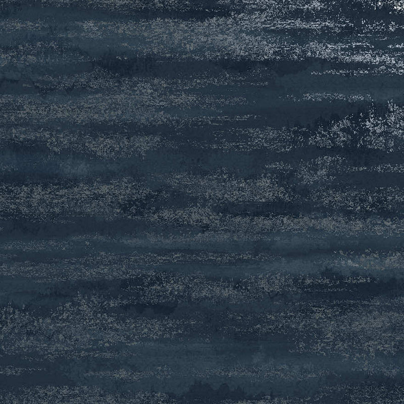 Niebla - Metallic Cloud Wallpaper - Navy Silver