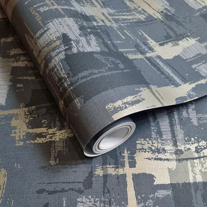 Eleanora Geo Wallpaper - Navy