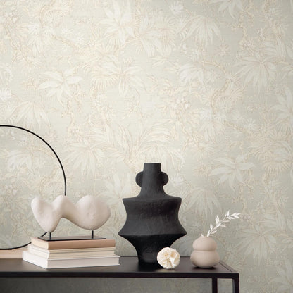 Sepia Memories -  Jungle Wallpaper - Cream