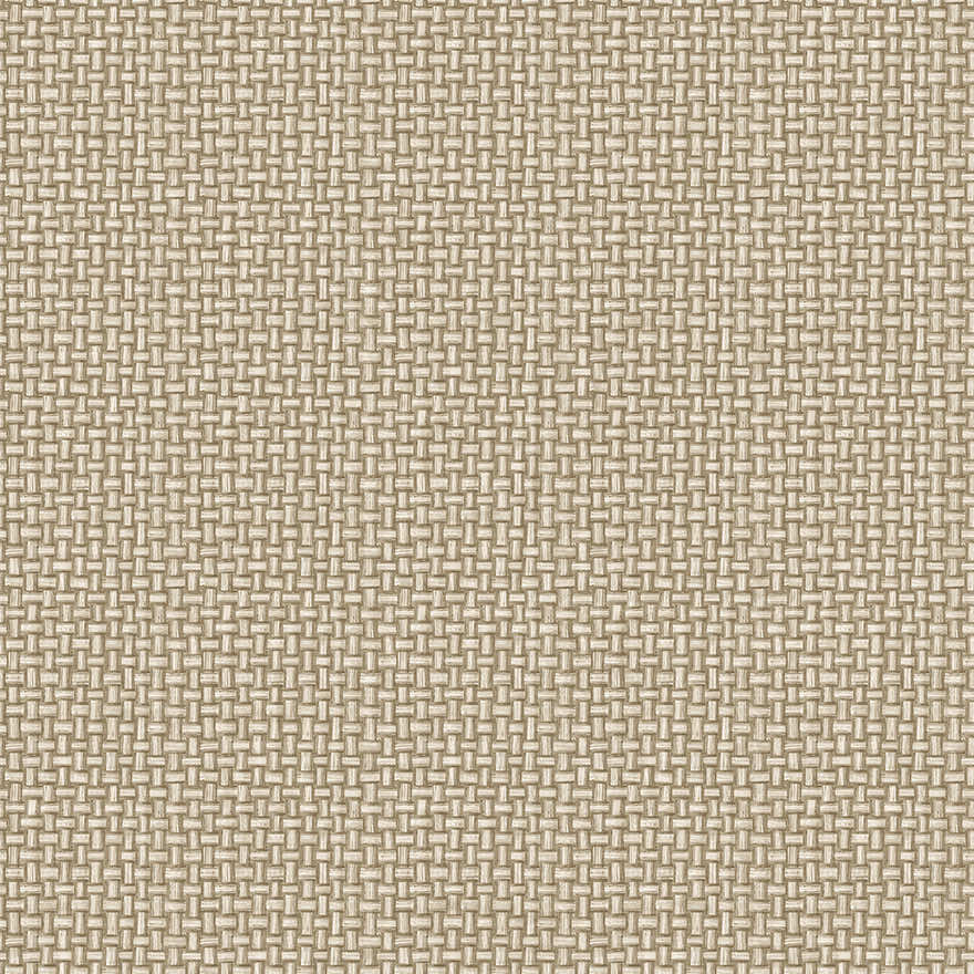 Sample - Biderbost Weave Wallpaper - Beige