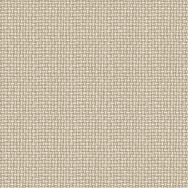 Sample - Biderbost Weave Wallpaper - Beige