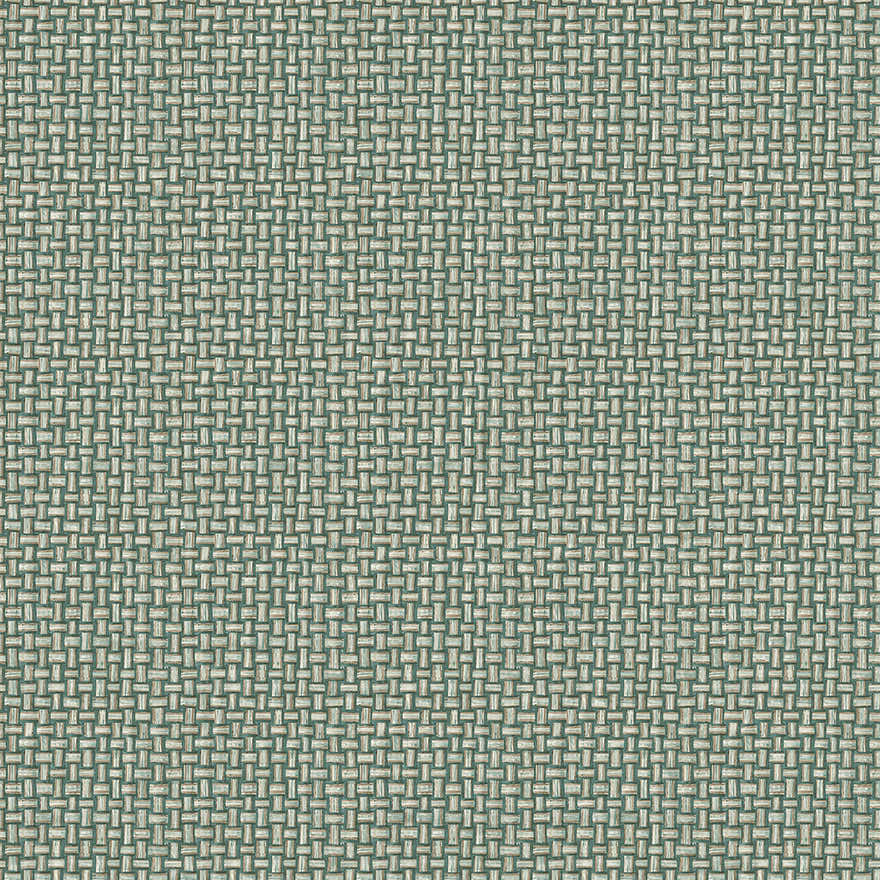 Sample - Biderbost Weave Wallpaper - Teal