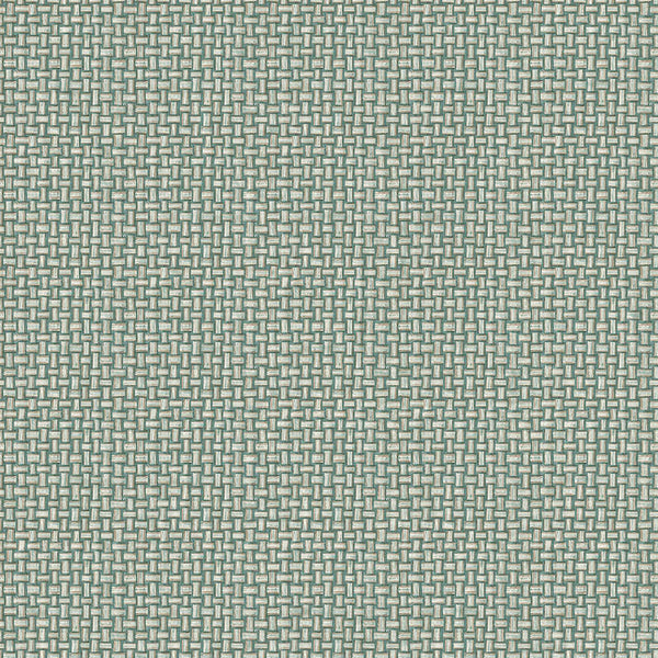 Sample - Biderbost Weave Wallpaper - Teal