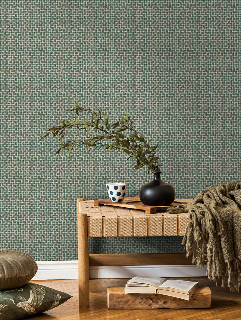 Biderbost Weave Wallpaper - 4 Colours