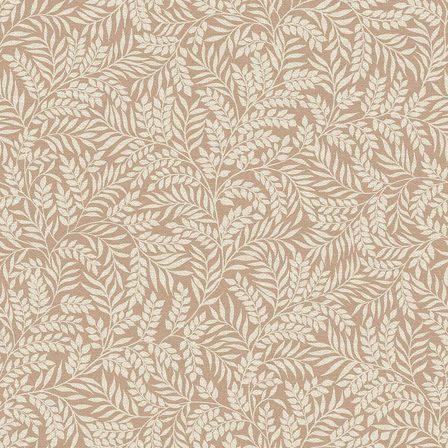 Laurel Wallpaper - Orange Blush