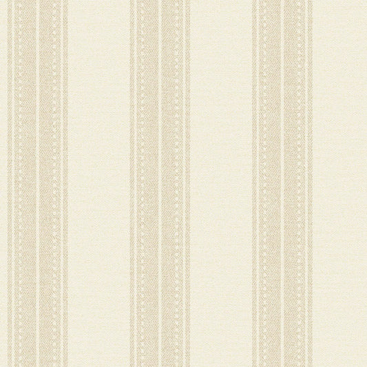 Yuste Stripe Wallpaper - Beige/Cream