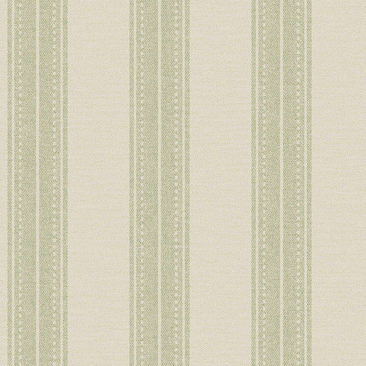 Yuste Stripe Wallpaper - Sage