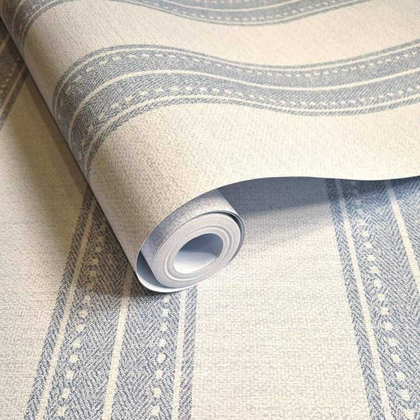 Yuste Stripe Wallpaper - Blue