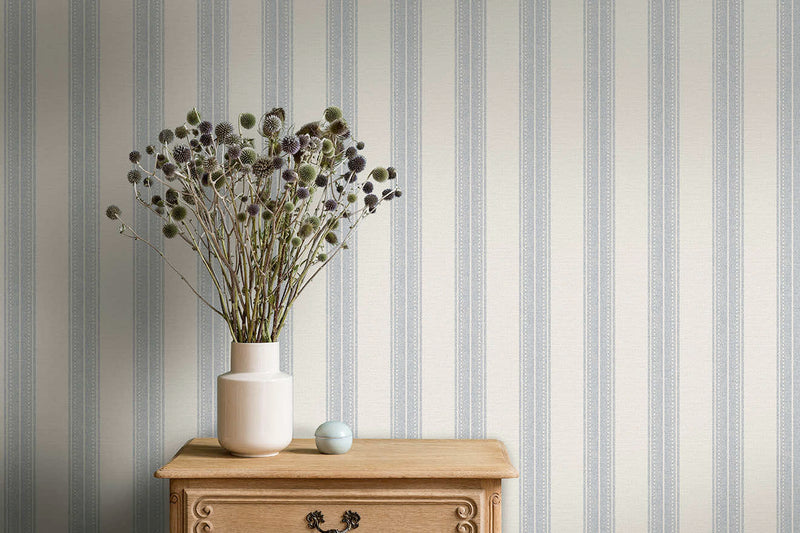 Yuste Stripe Wallpaper - Blue