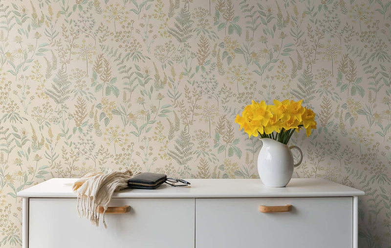 Calvert Meadows Wallpaper - Beige