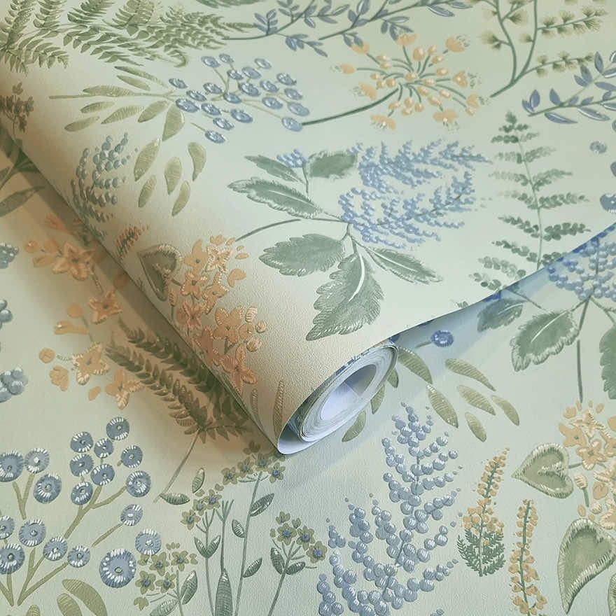 Calvert Meadows Wallpaper - Blue