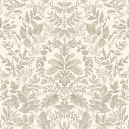 Tavira - Leafy Wonderland Wallpaper - Beige