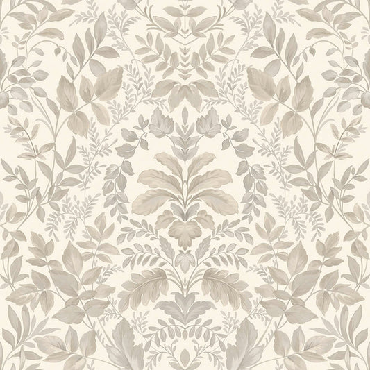 Tavira - Leafy Wonderland Wallpaper - Beige