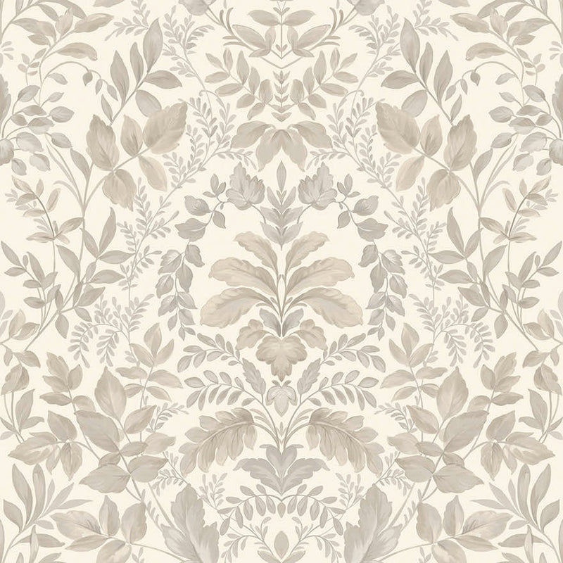 Tavira - Leafy Wonderland Wallpaper - Beige
