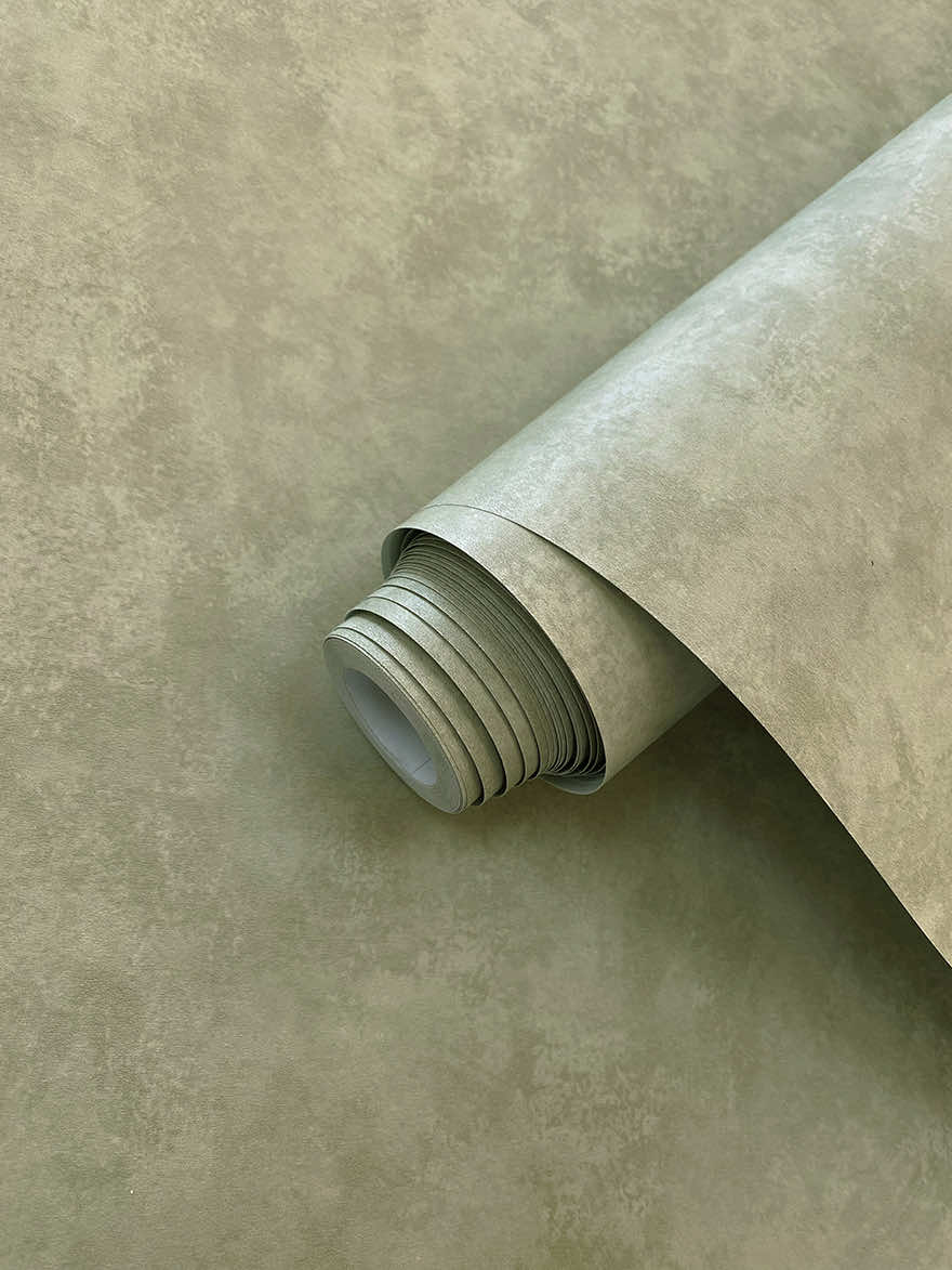 Kanso - Soft Plaster Wallpaper - Sage