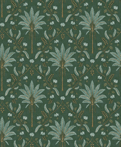 Ariara - Palm Trellis - Wallpaper - Green